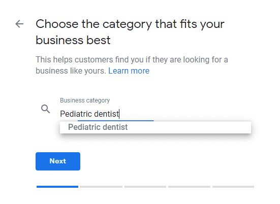 Choose the category that fits your business best
