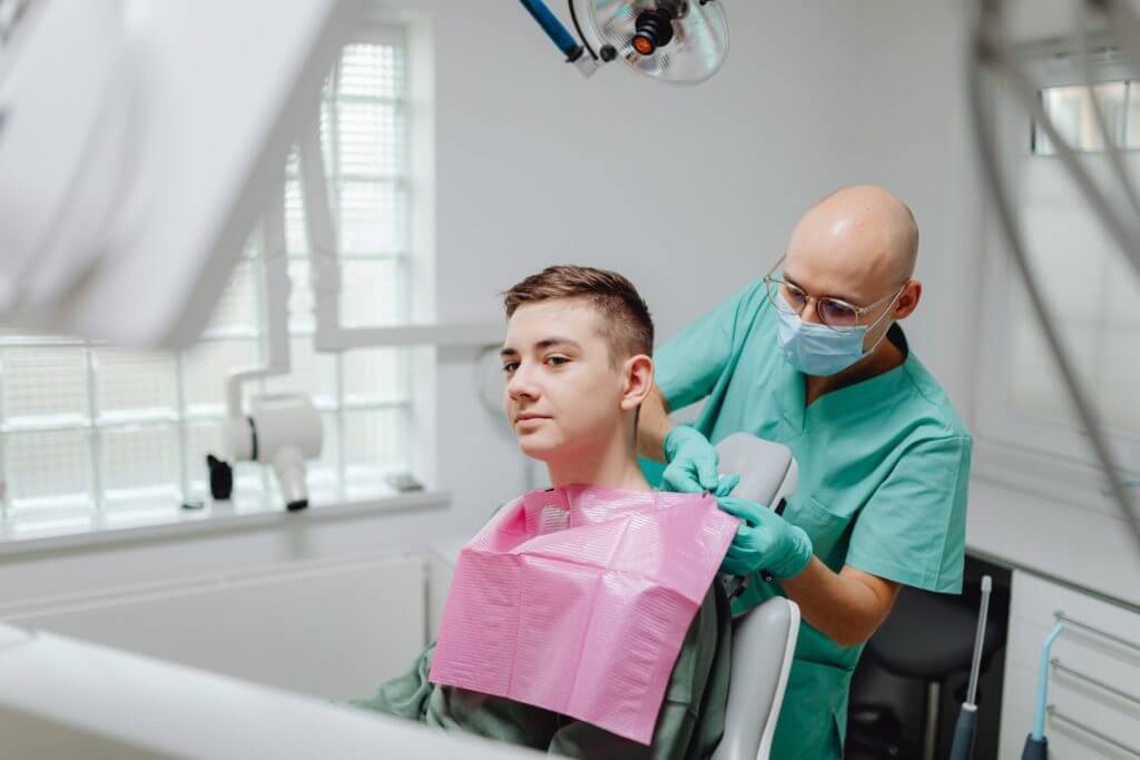 dentist with a patient