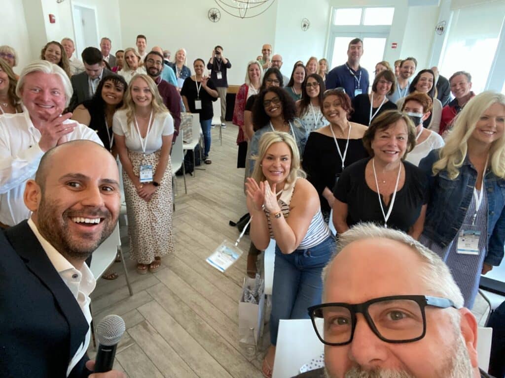 dental marketers at a conference with dentists