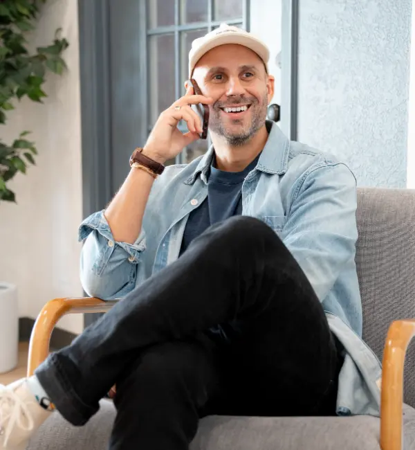 Andre speaking to a dental practice about their website